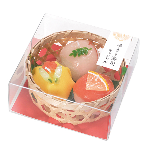 好物シリーズ　手まり寿司キャンドル