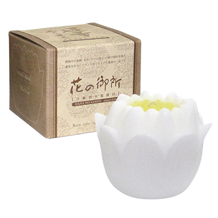 蓮花ローソク　台なし　花の御所　白